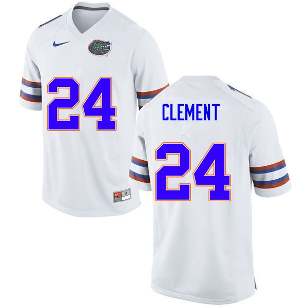 Men #24 Iverson Clement Florida Gators College Football Jerseys White